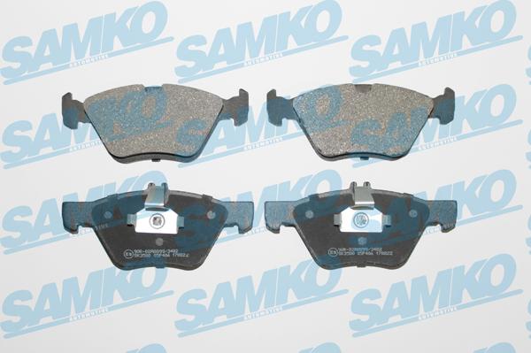 Samko 5SP406 - Brake Pad Set, disc brake www.parts5.com