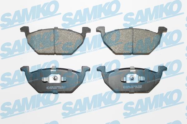 Samko 5SP668 - Brake Pad Set, disc brake www.parts5.com