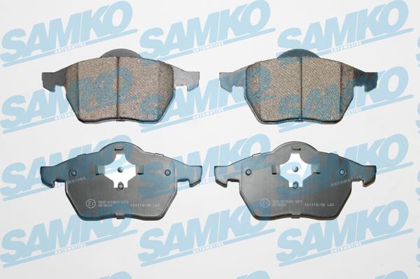 Samko 5SP639 - Brake Pad Set, disc brake www.parts5.com