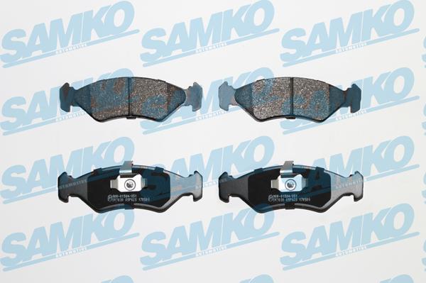 Samko 5SP625 - Brake Pad Set, disc brake www.parts5.com