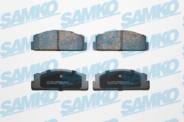 Samko 5SP003 - Brake Pad Set, disc brake www.parts5.com