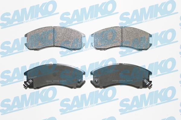 Samko 5SP036 - Brake Pad Set, disc brake www.parts5.com