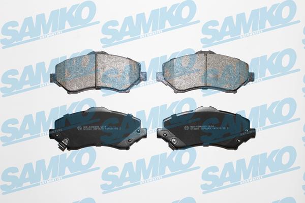 Samko 5SP1549 - Brake Pad Set, disc brake www.parts5.com