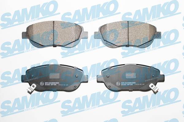 Samko 5SP1566 - Комплект спирачно феродо, дискови спирачки www.parts5.com