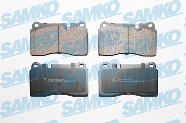 Samko 5SP1505 - Brake Pad Set, disc brake www.parts5.com