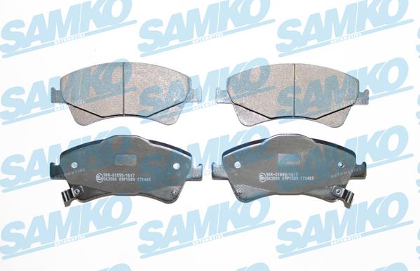 Samko 5SP1589 - Brake Pad Set, disc brake www.parts5.com