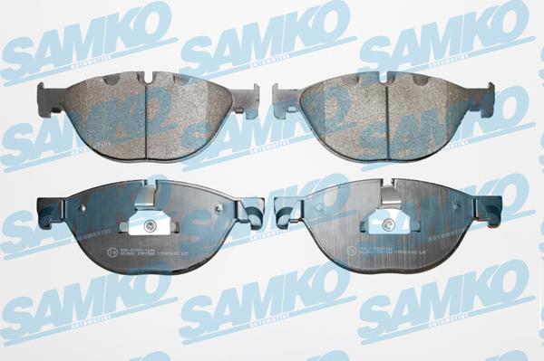 Samko 5SP1582 - Brake Pad Set, disc brake www.parts5.com