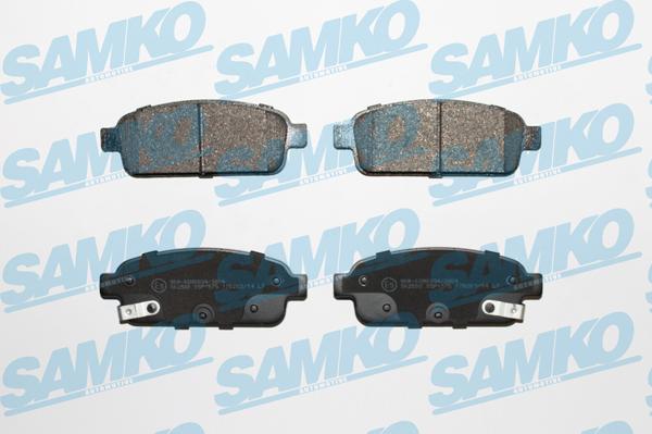 Samko 5SP1575 - Тормозные колодки, дисковые, комплект www.parts5.com