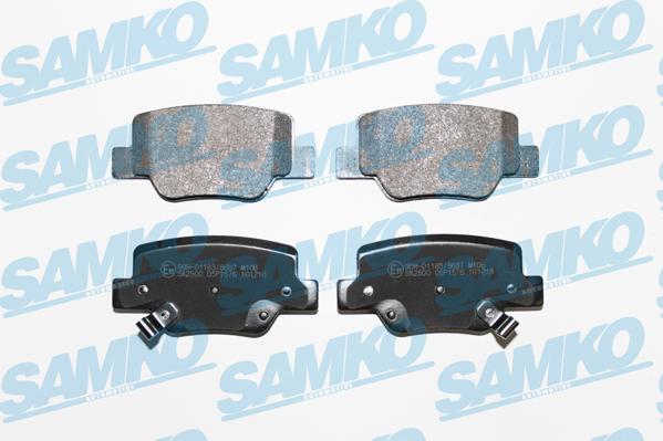 Samko 5SP1576 - Brake Pad Set, disc brake www.parts5.com