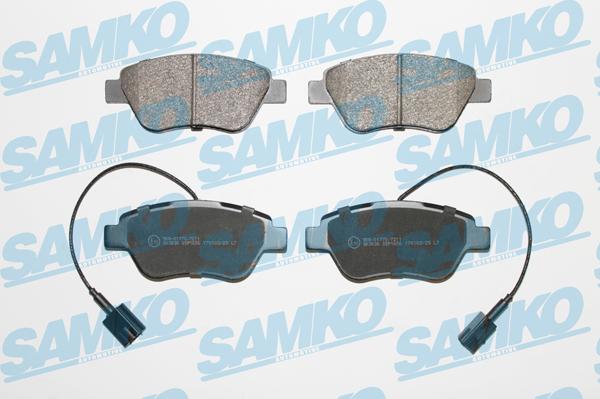 Samko 5SP1656 - Brake Pad Set, disc brake www.parts5.com