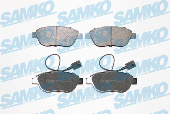 Samko 5SP1657 - Brake Pad Set, disc brake www.parts5.com
