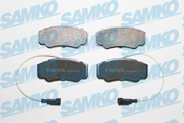 Samko 5SP1662 - Brake Pad Set, disc brake www.parts5.com