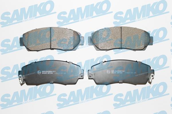 Samko 5SP1634 - Brake Pad Set, disc brake www.parts5.com