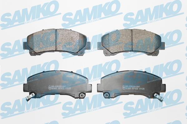 Samko 5SP1630 - Brake Pad Set, disc brake www.parts5.com