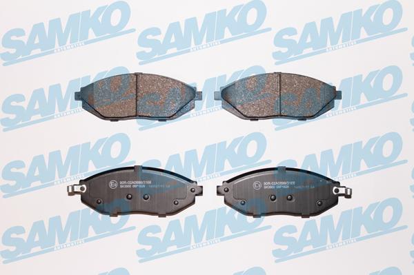 Samko 5SP1629 - Brake Pad Set, disc brake www.parts5.com