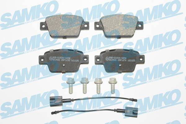 Samko 5SP1676 - Brake Pad Set, disc brake www.parts5.com