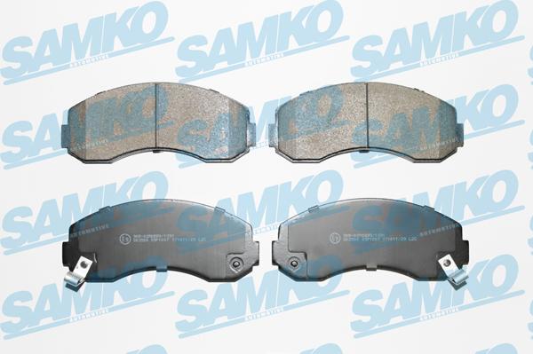 Samko 5SP1007 - Brake Pad Set, disc brake www.parts5.com