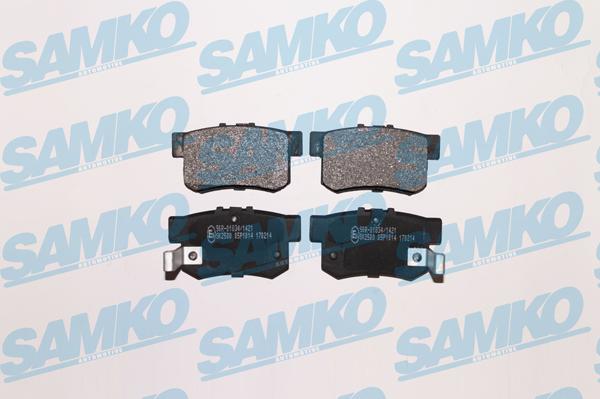 Samko 5SP1014 - Brake Pad Set, disc brake www.parts5.com