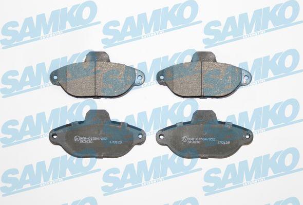 Samko 5SP1191 - Brake Pad Set, disc brake www.parts5.com