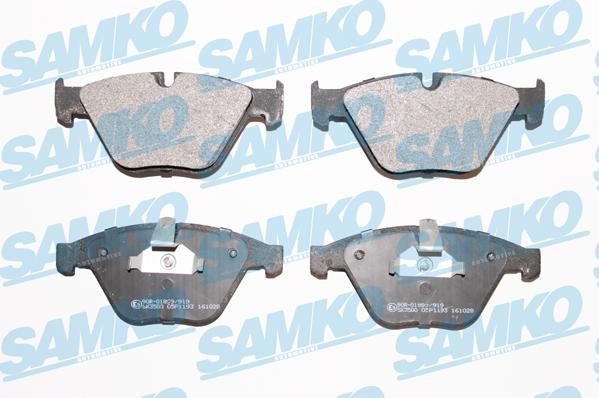 Samko 5SP1193 - Brake Pad Set, disc brake www.parts5.com
