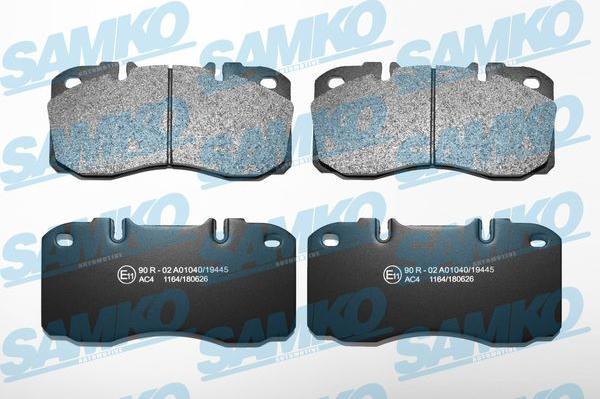 Samko 5SP1164 - Brake Pad Set, disc brake www.parts5.com