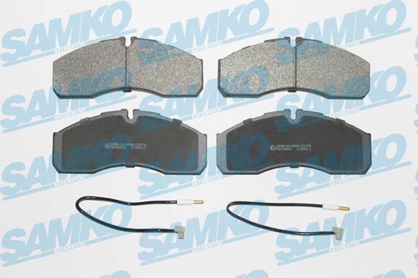 Samko 5SP1109A - Brake Pad Set, disc brake www.parts5.com