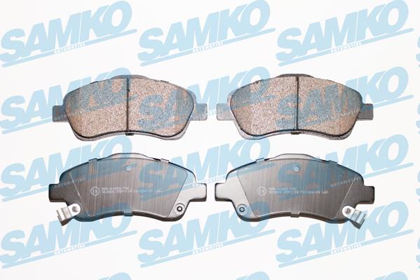 Samko 5SP1114 - Brake Pad Set, disc brake www.parts5.com