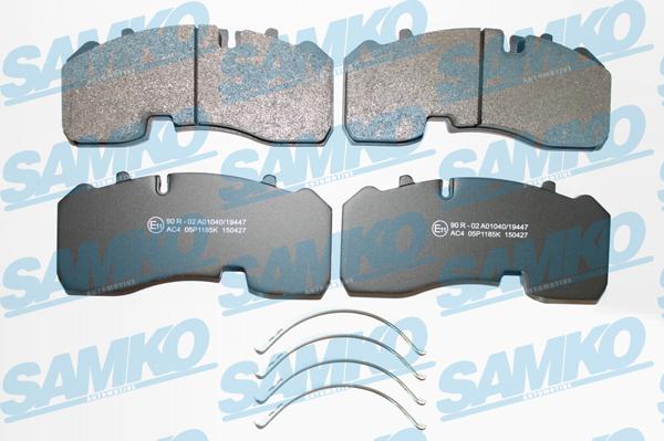 Samko 5SP1185 - Brake Pad Set, disc brake www.parts5.com