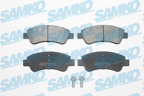 Samko 5SP1188 - Brake Pad Set, disc brake www.parts5.com