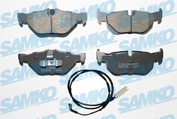 Samko 5SP1876A - Brake Pad Set, disc brake www.parts5.com