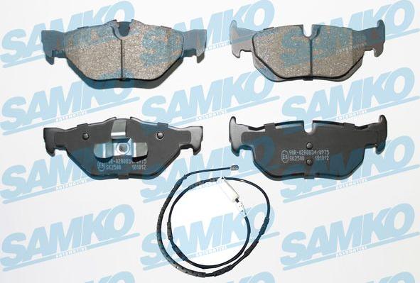 Samko 5SP1876B - Brake Pad Set, disc brake www.parts5.com
