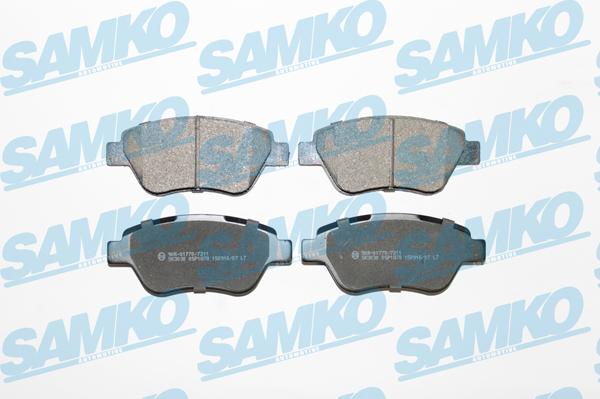Samko 5SP1878 - Brake Pad Set, disc brake www.parts5.com