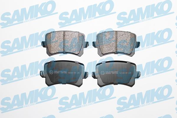 Samko 5SP1390 - Brake Pad Set, disc brake www.parts5.com