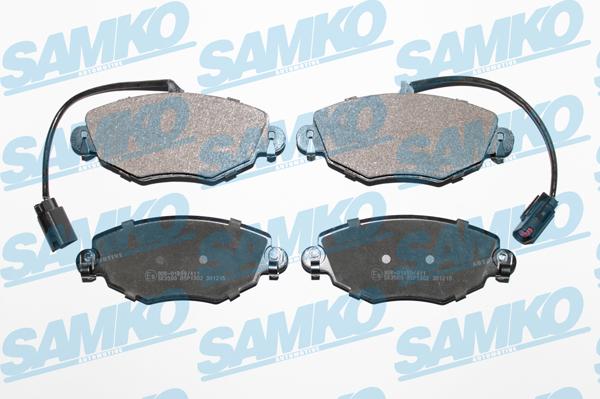 Samko 5SP1302 - Brake Pad Set, disc brake www.parts5.com