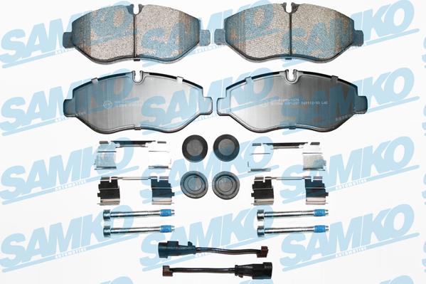 Samko 5SP1297B - Brake Pad Set, disc brake www.parts5.com