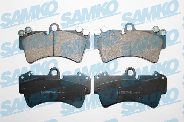 Samko 5SP1257 - Brake Pad Set, disc brake www.parts5.com