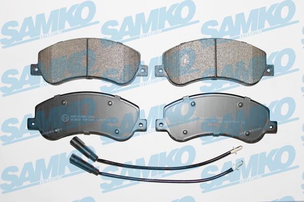 Samko 5SP1260 - Brake Pad Set, disc brake www.parts5.com