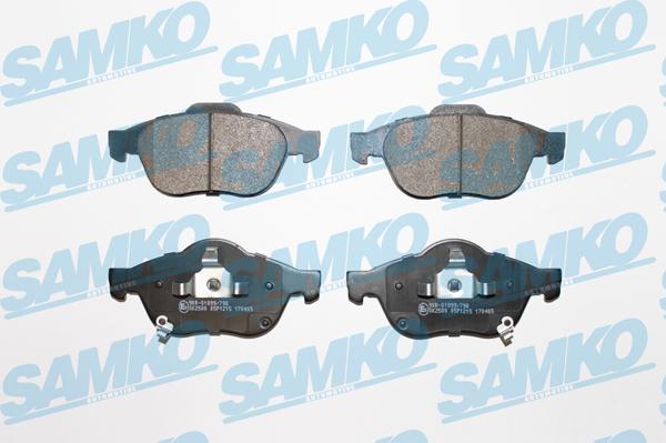 Samko 5SP1215 - Brake Pad Set, disc brake www.parts5.com