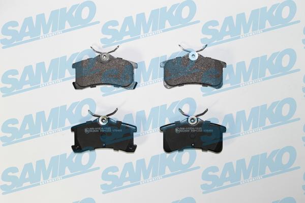 Samko 5SP1233 - Brake Pad Set, disc brake www.parts5.com