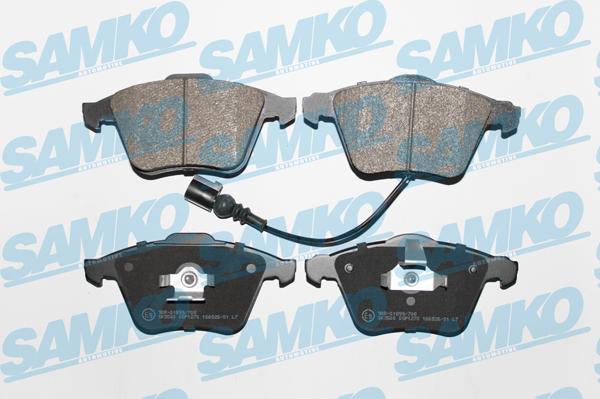 Samko 5SP1270 - Brake Pad Set, disc brake www.parts5.com