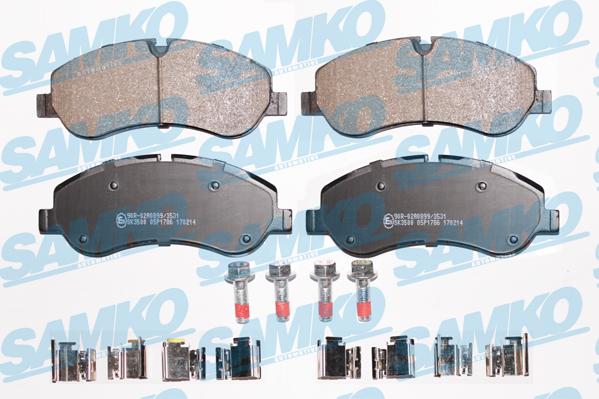 Samko 5SP1786 - Brake Pad Set, disc brake www.parts5.com
