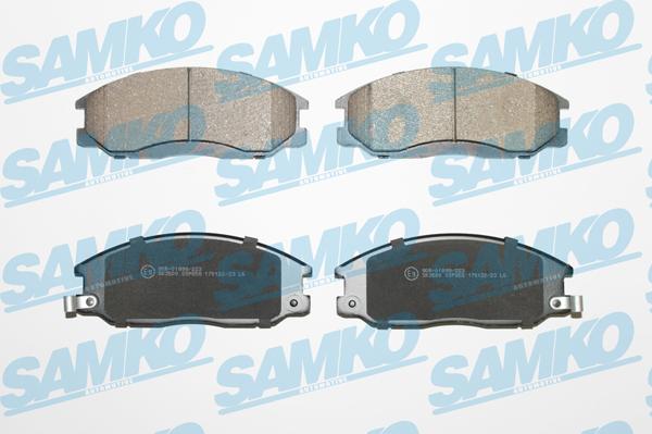 Samko 5SP858 - Brake Pad Set, disc brake www.parts5.com