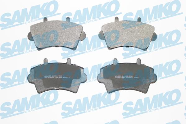 Samko 5SP884 - Brake Pad Set, disc brake www.parts5.com