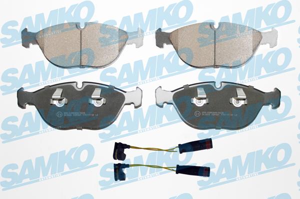 Samko 5SP881G - Brake Pad Set, disc brake www.parts5.com