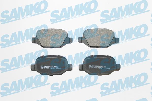 Samko 5SP871 - Brake Pad Set, disc brake www.parts5.com