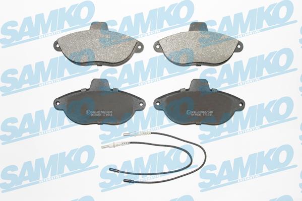 Samko 5SP346 - Brake Pad Set, disc brake www.parts5.com
