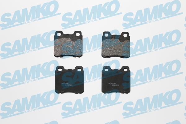 Samko 5SP317 - Brake Pad Set, disc brake www.parts5.com
