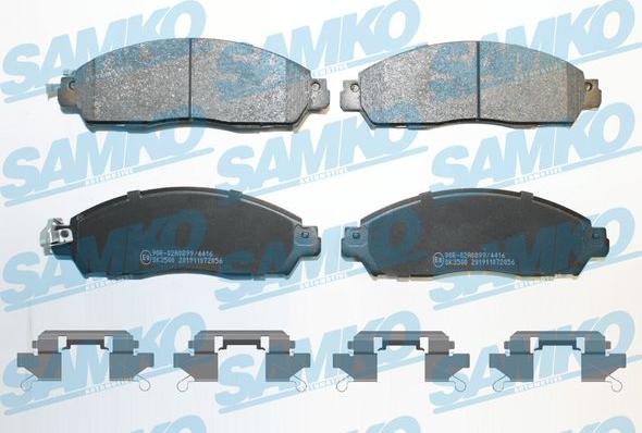 Samko 5SP2056K - Brake Pad Set, disc brake www.parts5.com