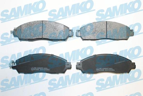 Samko 5SP2056 - Brake Pad Set, disc brake www.parts5.com