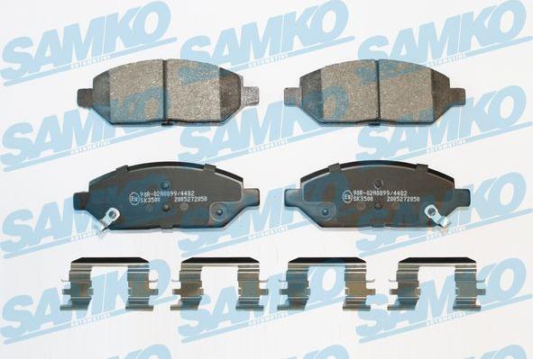 Samko 5SP2050K - Brake Pad Set, disc brake www.parts5.com